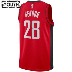 Dres Houston Rockets Alperen Sengun 28 Nike 2022-23 Icon Edition Crvena Swingman - Dječji